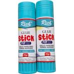 Diğer 126611732 Rich Glue Stick, Pvp Geliştirilmiş Formül, Güçlü Yapıştırıcı, Yıkanabilir, Toksik Madde İçermez, 36Gr, 2'li Paket