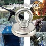 Diğer 126617260 D48 Güçlü Mıknatıs 48Mm 75Kg Askılı Fishing Salvage Magnet