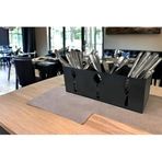 Diğer 126625406 Ev & Endüstriyel Model Çatal Kaşık Bıçaklık Standı Siyah