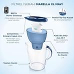 Diğer 126626706 Xl 6X Maxtra Pro All-In-1 Filtreli Su Arıtma Sürahisi Mavi 3.5 Lt