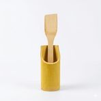 Diğer 126628092 Doğal Bambu 5 Parça Mutfak Servis Seti - Ahşap Spatula, Kaşık, Servis Çatalı Ve Tezgah Üstü Kaşıklık Standı - Dayanıklı, Yapışmaz Tava Dostu Mutfak Gereçleri Seti