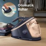 Diğer 126632372 Perfectcare Buhar Kazanlı Ütü 7000 Serisi, 650G Sürekli Buhar, Steamglide Taban, Otomatik Akıllı Buhar Psg7300/20 Altın