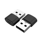 Diğer 126633939 Usb To Type-C Çevirici Adaptör Usb Girişli Cihazlardan Type-C Kablo Kullanımı İçin Tak-Çalıştır Dönüştürücü Siyah