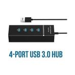 Diğer 126635426 Usb Çoklayıcı 4In1 Usb 3.0 4 Port Çoğaltıcı Hub 5Gpbs Hızlı Aktarım 30Cm Kablo Pc Bilgisayar Switch Splitter - Siyah Renk 4 Port Hub - Siyah