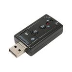 Diğer 126638724 7.1 Usb Ses Adaptörü, Harici Ses Kartı, Pc Ve Dizüstü Bilgisayar İçin 3D Usb Ses Adaptörü,
