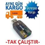 Diğer 126639066 4504 5+1 Harici Usb Ses Kartı 3.5Mm Kulaklık Mikrofon Çevirici Dönüştürücü