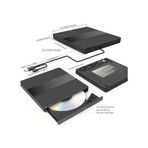 Diğer 126647480 Harici Usb 3.0 Ve Type-C Dvd-Rom Dvd-Rw Optik Sürücü, Usb Ve Type C Kablolu, Pc, Tablet, Dvd Player, Çizgili Metal Tasarım Ultra Slim Cd Rom Okuyucu X350