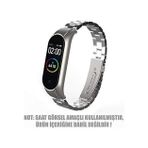 Diğer 126656601 Mi Band 7 Metal Stainless Steel Kordon Siyah -