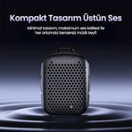 Diğer 126664041 Clip 5W Klipsli Su Geçirmez Taşınabilir Mini Bluetooth Hoparlör Kahverengi 1200Mah Battery
