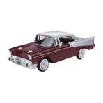 Diğer 126667742 Motormax 1957 Chevy Bel Air Bordo Ve Gri 1/24 Model Araba