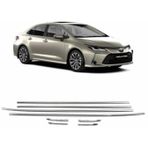 Diğer 47676809 Toyota Corolla Uyumlu Cam Çıtası 8 Parça Krom Komple 2019-2021 Arası