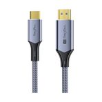 Diğer 57858324448536599283959 Veggieg Type-C To Hdmı Kablo 8K 60Hz 4K 240Hz Hdr 3D 48Gbps Örgülü Usb-C To Hdmı Kablo 2 Metre 0