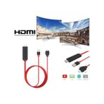 Diğer 57858324448590799283959 Hdmı Kablosu, 1080P Hd, Şarj Ve Ekran Yansıtma Özellikli, 8 Kanal Dijital Ses, Cep Telefonu Ekranından Tv/projektör/monitöre Tak Ve Çalıştır 0