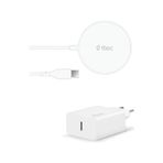 Diğer 57858324448939299283959 Aircharger M+ Magsafe Uyumlu Kablosuz Şarj Aleti Ve Pd 20W Seyahat Şarj Aleti Beyaz