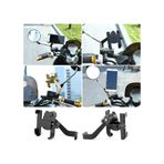 Diğer 57858324449056399283959 Alüminyum Bisiklet Ve Scooter Telefon Tutucu, 360 Dönebilir, Ayarlanabilir, Metal Malzeme, Siyah 1