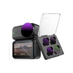 Diğer 57858324449510999283959 Cpl Nd Filtre Kiti Djı Osmo İçin, Cpl Nd8 Nd16 Nd32 Filtre+Temperli Cam Ekran Koruyucu, Nötr Yoğunluk Ve Polarize Filtreler, Hd Optik Cam, Vlog/seyahat İçin Eylem Kamera Aksesuarları -