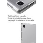 Diğer 57858324451207699283959 Galaxy Tab A9 Şeffaf Kılıf Silikon Tablet Kılıfı Ultra İnce Buzlu Şeffaf Kılıf Tab A9 Addison