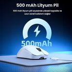 Diğer 57858324451325499283959 Aula Sc380 Pro Paw3311 Sensör 12000 Dpı 1000Hz Kablolu Ve Kablosuz Gaming Oyuncu Mouse Beyaz Açık Beyaz 2Xl