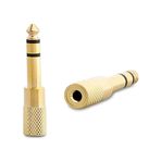 Diğer 57858324451587199283959 Kablo Jak Dönüştürücü - Çevirici Erkek 6.5Mm - Dişi 3.5Mm Siyah Fiş Jack Çevirici Acı Kahverengi 1