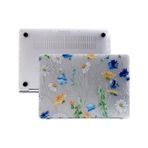Diğer 57858324451645099283959 Macbook Pro 13 Kılıf Çiçek Desenli Tpu Sert Hard İnce Hafif Darbe Çizilme Koruma Uyumlu M1-M2 Ve Type-C 2016-2022 13 İnç Sarı Addison