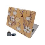 Diğer 57858324451685099283959 Macbook Pro 13 İnç M1 M2 Uyumlu Sert Kapak Kılıf Çiçek Desenli Koruyucu Tasarım Alt + Üst Kapak 360 Çizilmeye Dayanıklı Laptop Kılıf Sarı Addison