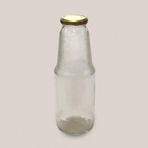 Diğer 57858324452273799283959 1 Litre Şeffaf Sürahi Süt, Ayran, Su, Limonata, Meşrubat Şişesi Metal Kapaklı Cam Şişe 1000 Ml 0