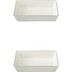 Diğer 57858324452317399283959 Kahvaltı&meze Tabağı 8X14Cm 2 Li 04Lfh000585 Açık