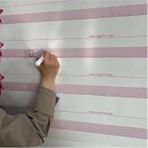 Diğer 57858324453297899283959 Kılavuz Çizgili Akıllı Kağıt Yazı Tahtası Duvarda Iz Bırakmaz Statik Yeni Müfredata Uygun 100X56Cm 124-Pembe