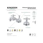 Diğer 57858324453637999283959 Ks1168Bx Metal Çapraz Saplı Klasik Yaygın Lavabo Musluğu, Nikel 4296