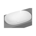 Diğer 57858324453718599283959 Frame 5652B403-0016 Tezgah Üstü Oval Lavabo, Clean, 55 Cm, Beyaz Açık Ceviz