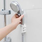 Diğer 57858324453729499283959 Vantuzlu Duş Başlığı Tutucu Silikon, Ayarlanabilir, Aletsiz Kurulum 6998