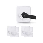 Diğer 57858324453753499283959 Banyo Duş Başlığı Tutucusu, Premium Kalite 4 Adet Yapışkanlı Askı, Kolay Kurulum Duş Perde Braketi, Yeniden Kullanılabilir Yapışkan Tabanlı, Tüm Duş Perdeleri İle Uyumlu 6998
