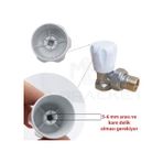 Diğer 57858324453896799283959 Mr.bracket 5-Adet Geçmeli Model Radyatör Vanası Başlığı - Geçmeli Petek Vana Kapağı - Vidasız Petek Musluk Kafası Geçmeli 1