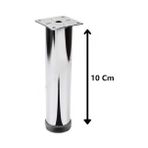 Diğer 57858324454005199283959 Mobilya Kanepe Koltuk Çekyat Yükseltme Ayağı Tablalı Krom Metal 10 Cm 4 Adet Vidaları İle Birlikte Abanoz