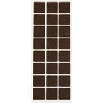 Diğer 57858324454060899283959 Kare Yapışkanlı Mobilya Altlığı Tek Plaka X 24 Adet - 2.5X2.5 Cm Standart Boy Çizilmez Ve Ses Kesici Ped Ahşap