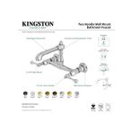 Diğer 57858324454162099283959 Ks7247Bl İngiliz Ülke Duvara Monte Gemi Lavabo Musluğu, Pirinç, 6-5/8" Açık Ceviz