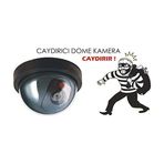 Diğer 57858324454476599283959 Lr-Sk04 Hareket Sensörlü Pilli Caydırıcı Dome Kamera, Harekete Duyarlı Çalışan Sahte Güvenlik Kamerası Açık Gri