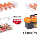 Diğer Bölmeli Organizer ve Alet Çantası Seti Balık Malzemesi Hobi Boncuk Vida için Ayarlanır Saklama Kabı