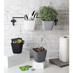 Diğer Duvara Asılan Çok Amaçlı Organizer 2&#39;li Saksı Set