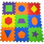 Diger Karakterler Çocuk Oyun Karosu - Eva Puzzle Yer Matı - Geometrik Şekiller