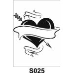 Diğer Karışık Desenler Stencil Şablon (20x20) S-025