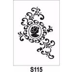 Diğer Karışık Desenler Stencil Şablon (21x30) S-115