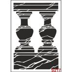 Diğer Karışık Desenler Stencil Şablon (21x30) S-217