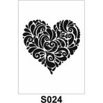 Diğer Karışık Desenler Stencil Şablon (25x25) S-024