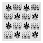 Diğer Karışık Desenler Stencil Şablon (25x25) S-241