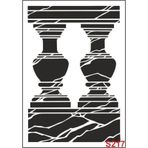 Diğer Karışık Desenler Stencil Şablon (35x50) S-217
