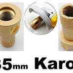Diğer MERMER GRANİT FAYANS BETON DELME UCU PANCI ELMAS KAROT Profesyonel SARI 35mm PANÇ sipirale tatakılır