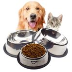Diğer Paslanmaz Çelik Özel Evcil Hayvan 18 cm Kedi Köpek Mama Kabı
