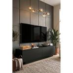 Diğer Yurudesign Fonda Tv Ünitesi Sehpası Ağaç Dokulu Siyah Fn1-lb