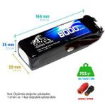 Digerui Leopard Power 8000 Mah 14.8v 4s 25c Uav/multirotor/drone Şarjlı Li-po Lityum Polimer Lipo Batarya Pil